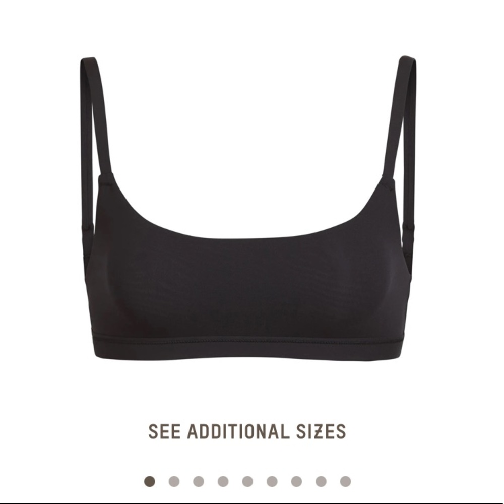 FITS EVERYBODY SCOOP NECK BRA -Onyx